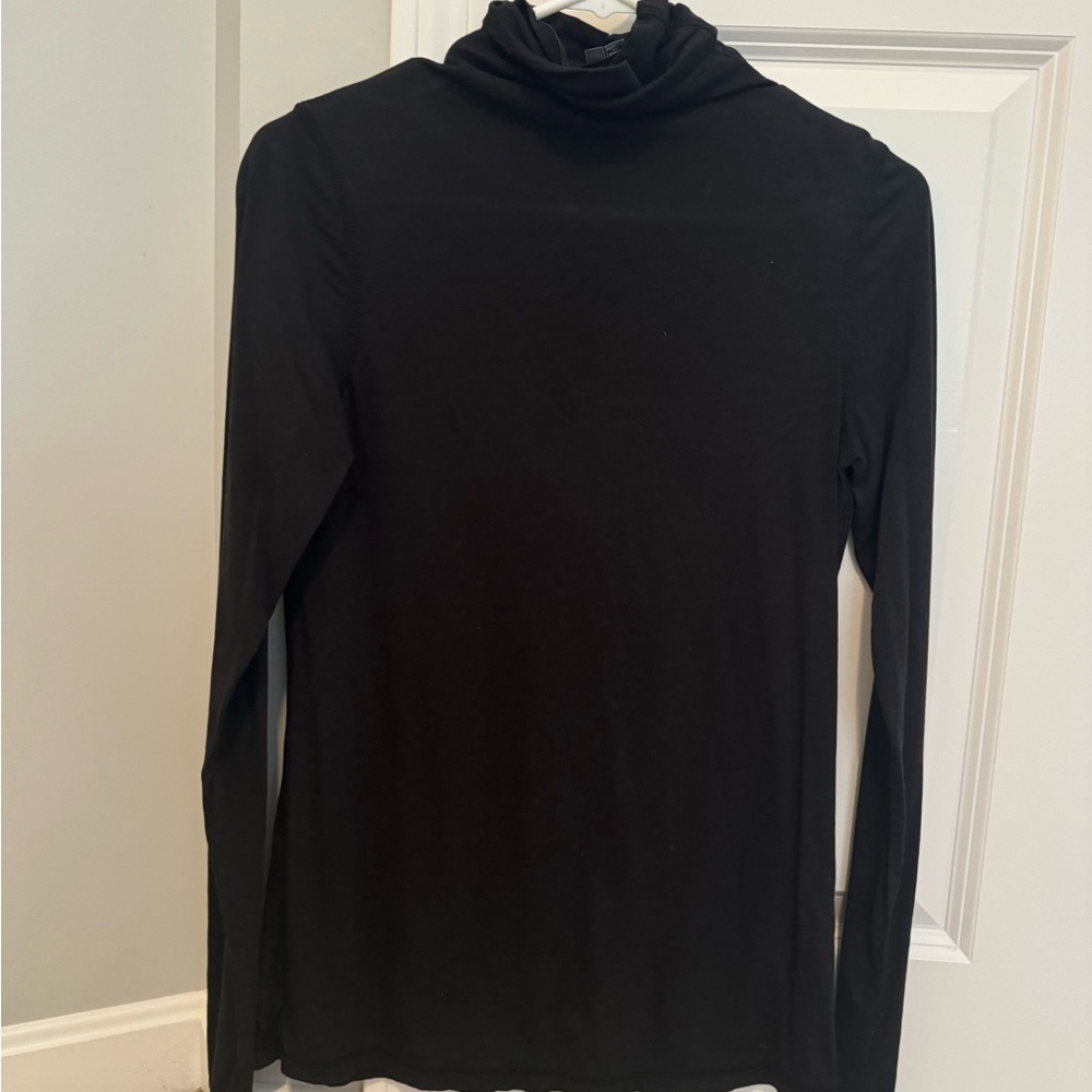 Vince Black Turtleneck Long Sleeve Top